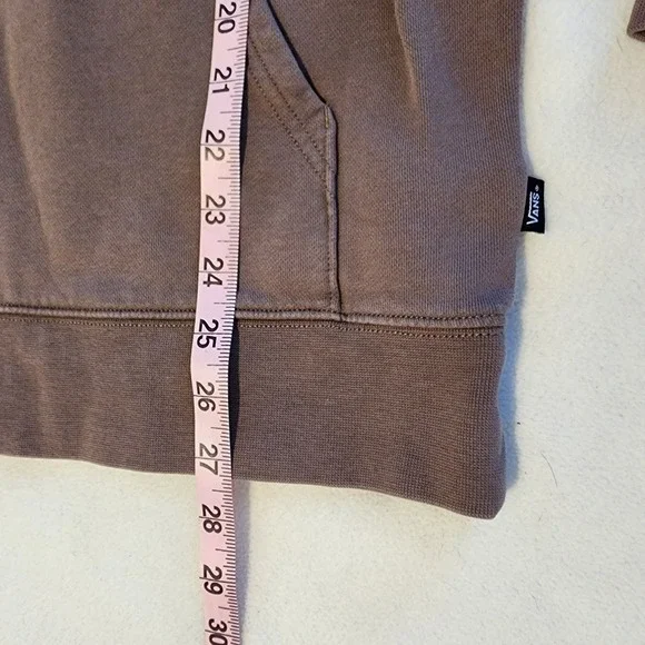 Vans Pullover Hoodie Embroidered Logo Boxy Fit Casual Comfy Brown Small - Picture 9 of 9